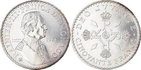 Monaco Francs M Nze Rainier Iii Unz Silber Km Ma Shops