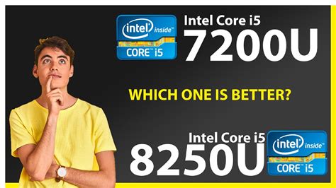 INTEL Core i5 7200U vs INTEL Core i5 8250U Technical Comparison - YouTube