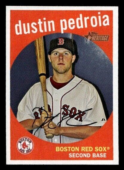 Dustin Pedroia Boston Red Sox 2008 Topps Heritage 73 EBay