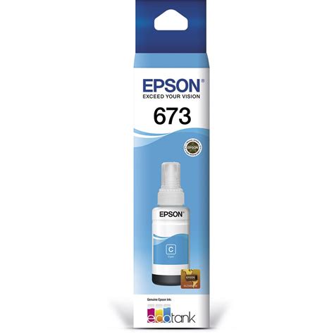 Garrafa Para Ecotank L800 Ciano T673 T673220AL Epson CX 1 UN