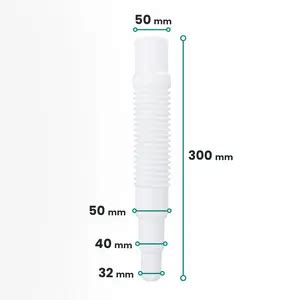 Rura Harmonijkowa Elastyczna Redukcyjna 50 Mm X 50 40 32 Mm 300 Mm Bez
