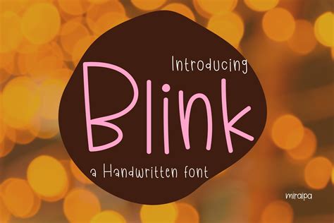 Blink Font By Miraipa · Creative Fabrica