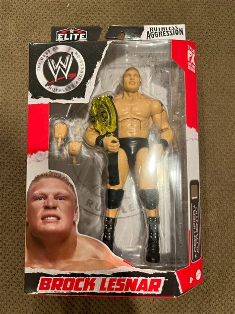 WWE Elite Ruthless Aggression Brock Lesnar Mattel Wrestling Figure