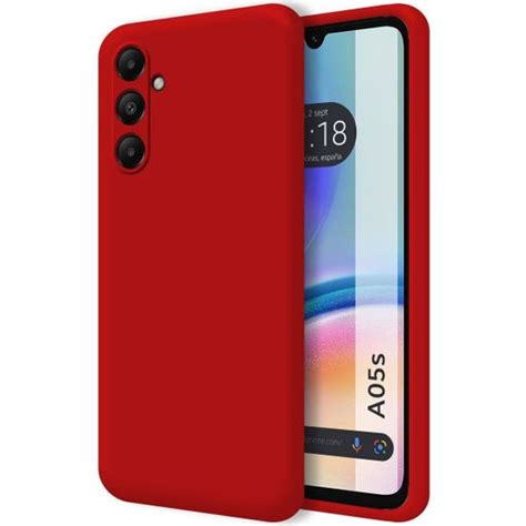 Funda Silicona Líquida Ultra Suave Para Samsung Galaxy A05s Color Roja Con Ofertas En Carrefour