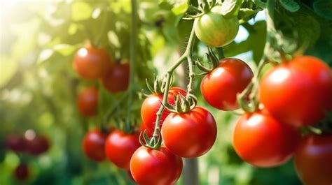 Premium AI Image Cherry Tomatoes On A Vine