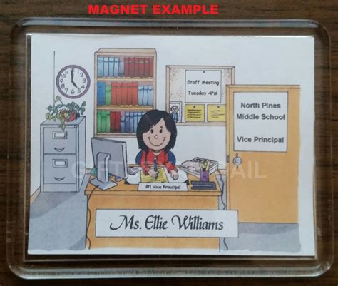 Assistant Principal Personalized Cartoon Pic Person Picture Etsy