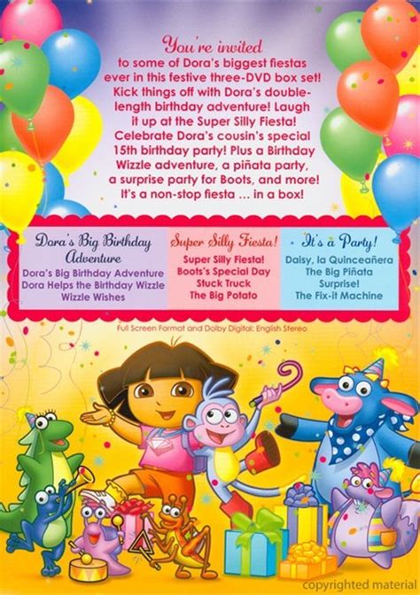 Dora The Explorer: Dora's Big Party Pack (DVD 2011) | DVD Empire