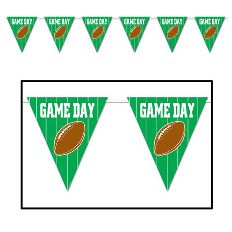 Game Day Football Giant Pennant Banner