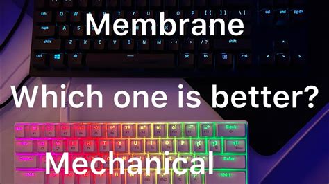 Mechanical Vs Membrane Keyboards Which One Is Better YouTube