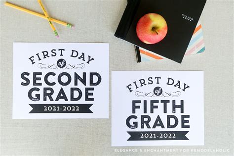 Printable First Day of School Signs (Updated for 2023-2024) | Remodelaholic