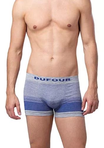 Pack X Boxer Hombre Sin Costura Rayado Degrade Dufour Cuotas