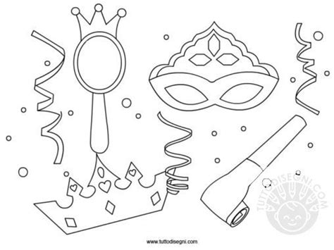 Disegni Di Carnevale Da Stampare E Colorare TuttoDisegni