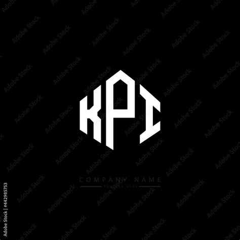 KPI letter logo design with polygon shape. KPI polygon logo monogram ...