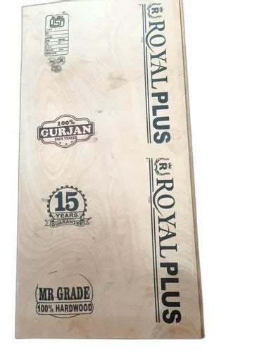 18 Mm Royal Plus MR Grade 100 Gurjan Plywood For Furniture At Rs 38