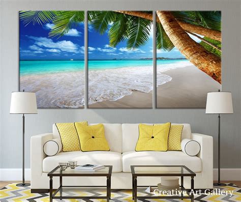 Beach Wall Art Tropical Island Beach Canvas Print Beach Wall Art