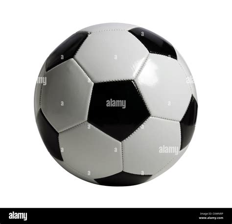 Soccer Ball Isolated Over White Background With Clipping Path Stock