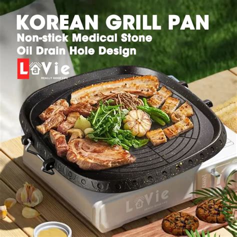 Korean Samgyeopsal Samgyupsal Stove Top Grill Pan Grilled Pan For Bbq