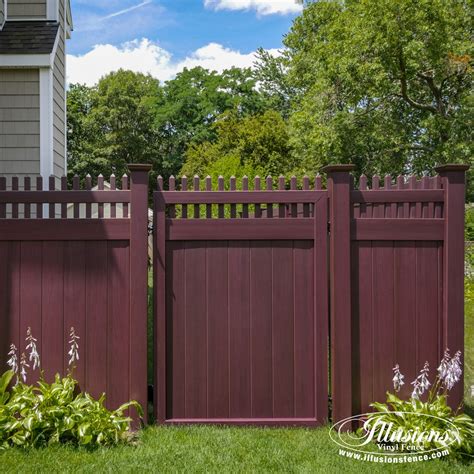 15 Fantastic Mahogany Illusions Pvc Vinyl Fence Images Illusions Fence