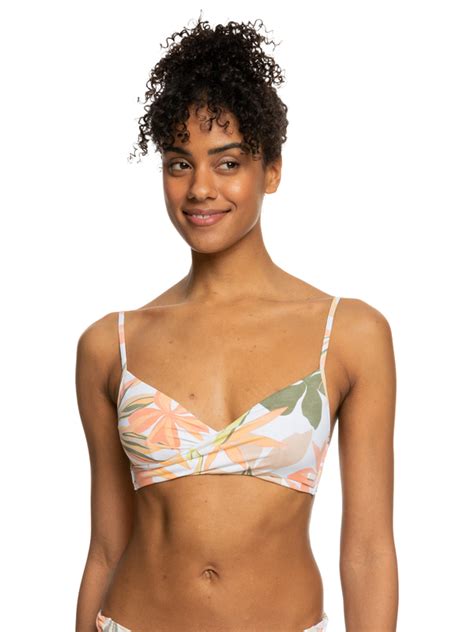 Printed Beach Classics Bra Bikini Top For Women Roxy