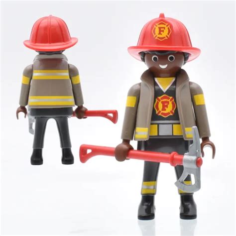 FIGURINE PLAYMOBIL POMPIER américain pompier pompiers lutte incendie