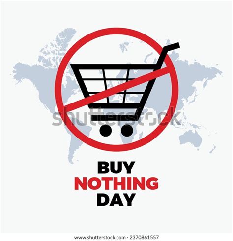 Buy Nothing Day Poster Vector Illustration Stock Vector Royalty Free