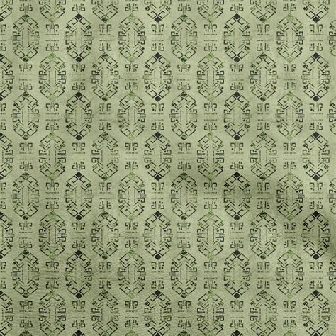 Oneoone Cotton Silk Light Green Fabric Abstract Dress Material Fabric