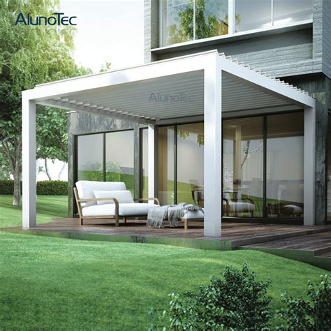 Alunotec Pergola Lectrique Ext Rieure En Aluminium Avec Syst Me De