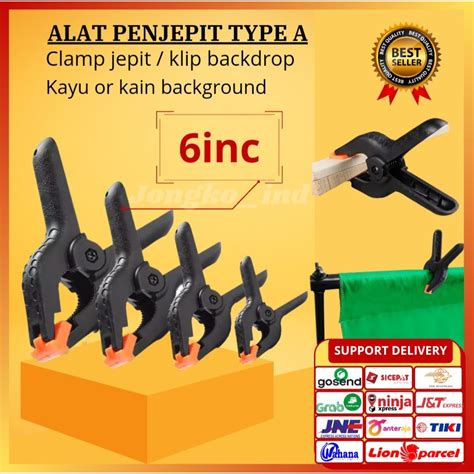 Jual Klip Penjepit Kain Backdrop Kayu Inc Pb A Clamp Klem Jepit Kain