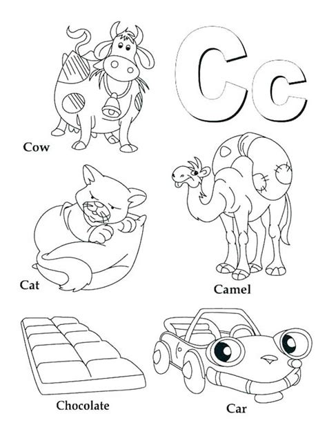 Letter C Coloring Pages