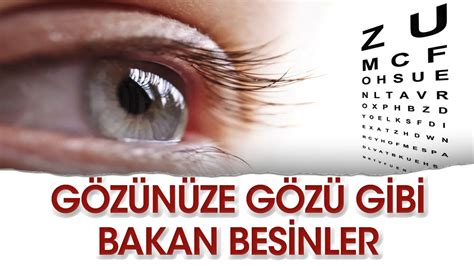 İşte göz sağlığına iyi gelen o besinler