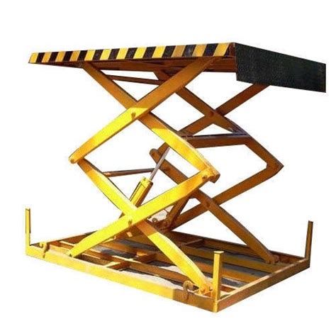 Hydraulic Double Scissor Lift With Side Railing Ton Capacity Ragnor