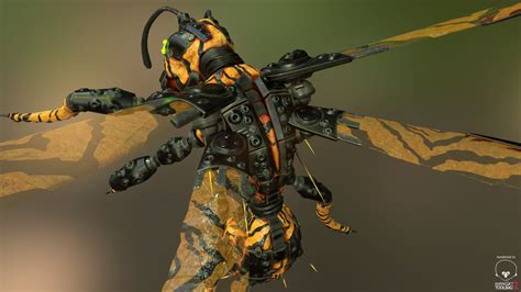 Artstation Tracker Jacker Wasp Thomas Woodward Futuristic Costume