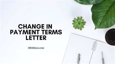 Change In Payment Terms Letter // Get FREE Letter Templates (Print or ...