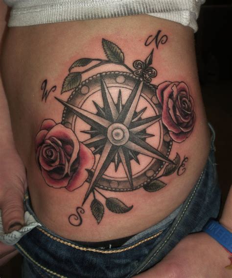 Compass Rose Tattoo By Pushininktattoo On Deviantart Compass Tattoo