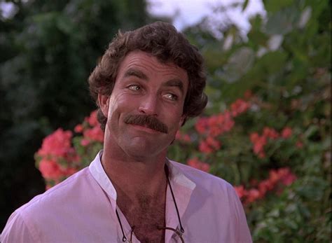 tom selleck as thomas magnum in season four of - emmy nominated