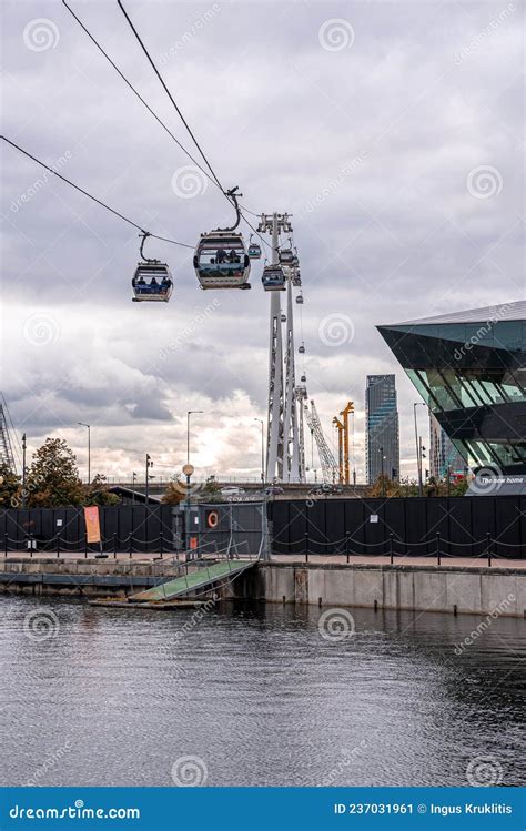 Thames Cable Car Operated By Emirates Air Line In London Editorial