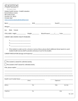 Fillable Online Health Information Requirements And Forms Fax Email