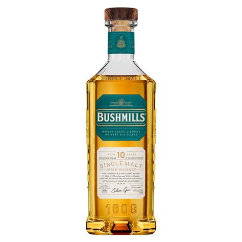 Whisky Bushmills Single Malt 10 años 750 ml Walmart