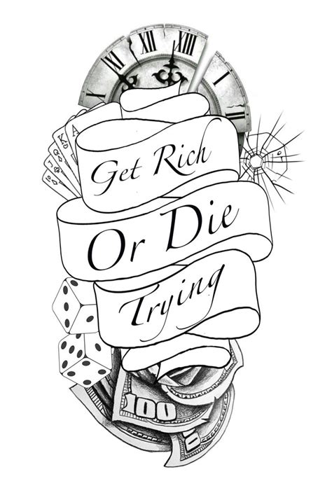 Half Sleeve Tattoo Designs: Get Rich or Die Trying