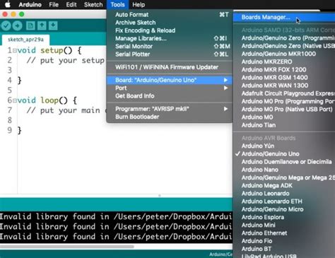 Setup The Esp32 Support On The Arduino Ide Mac Os Tech Explorations