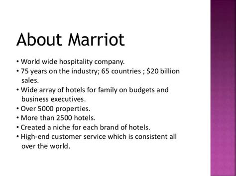 Marriott Case Study