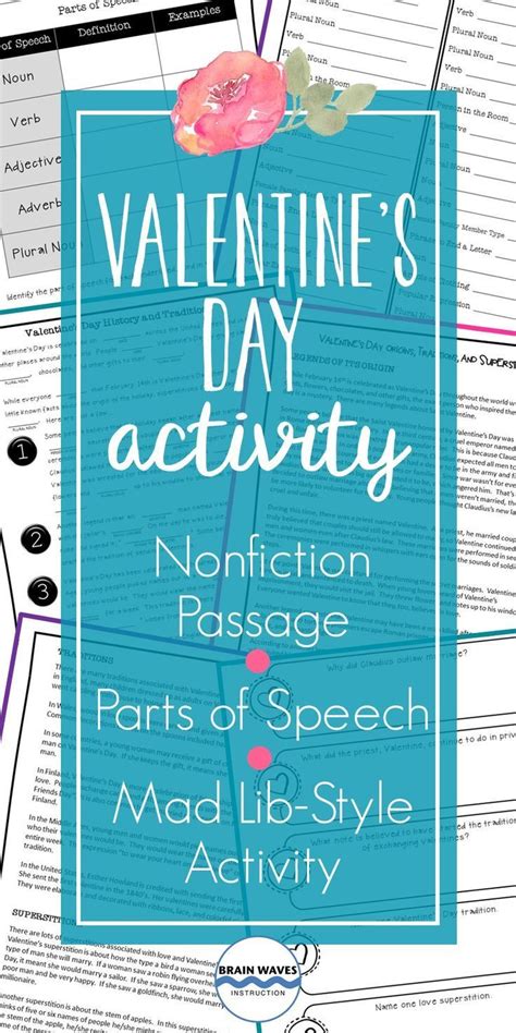 History Of Valentines Day Worksheets Printable Calendars At A Glance