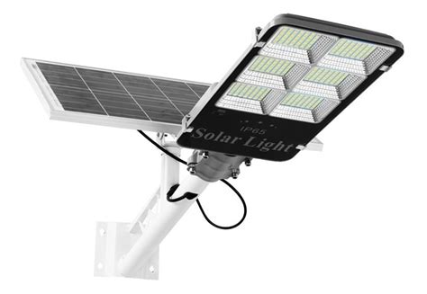 Lampara Solar 60w Led Exteriores Alumbrado Publico Cn Brazo 3 500