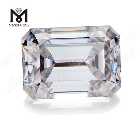 factory price loose gemstone emerald cut  carat moissanite diamond