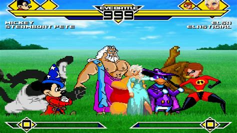 Disney Party 4v4 Patch Mugen 1 0 Battle Youtube