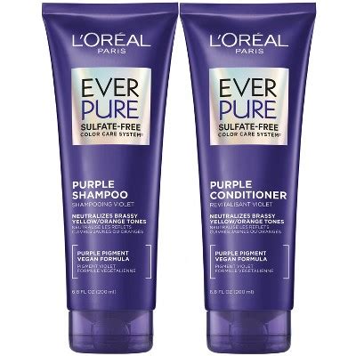 L Oreal Paris Everpure Purple Shampoo Conditioner Kit 6 8 Fl Oz