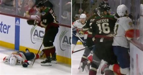 Jason Zucker tossed from game after dirty hit on Nick Cousins, but fans ...