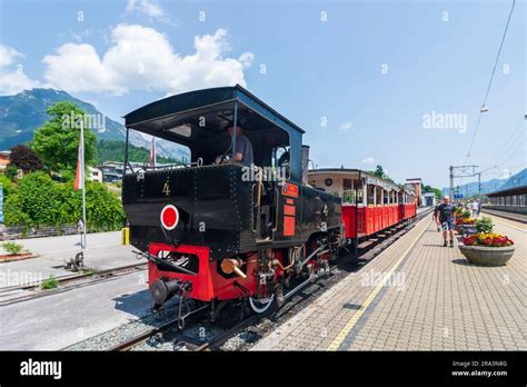 Jenbach Zug Der Achensee Eisenbahn Achenseebahn Dampflokomotive In