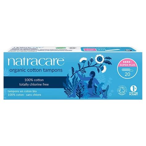 Natracare Tampons Super Plus Sans Applicateur En Coton Bio