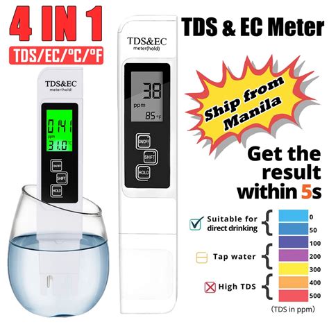 3 In 1 LCD Digital TDS EC PPM Water Quality Meter Tester Pen Shopee